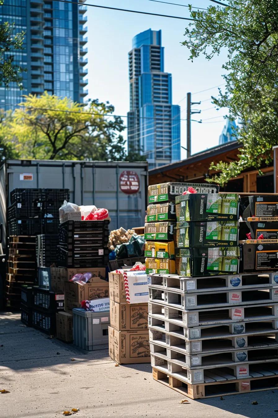 Diverse Austin businesses, from tech to legal to retail, efficiently packing with Bronko Box plastic moving crates.