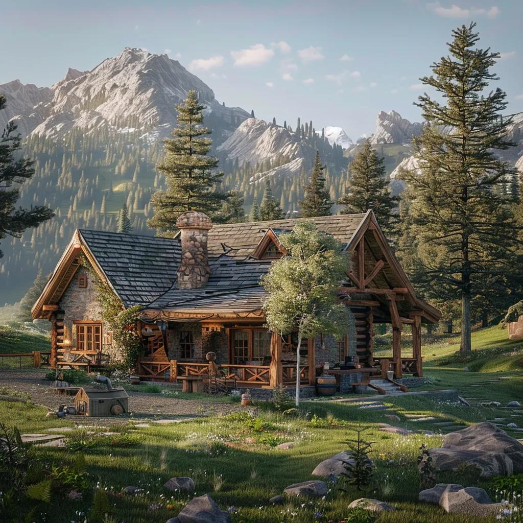 Bigfoot Cabin in Blue Ridge, showcasing a family enjoying the outdoor space and scenic views