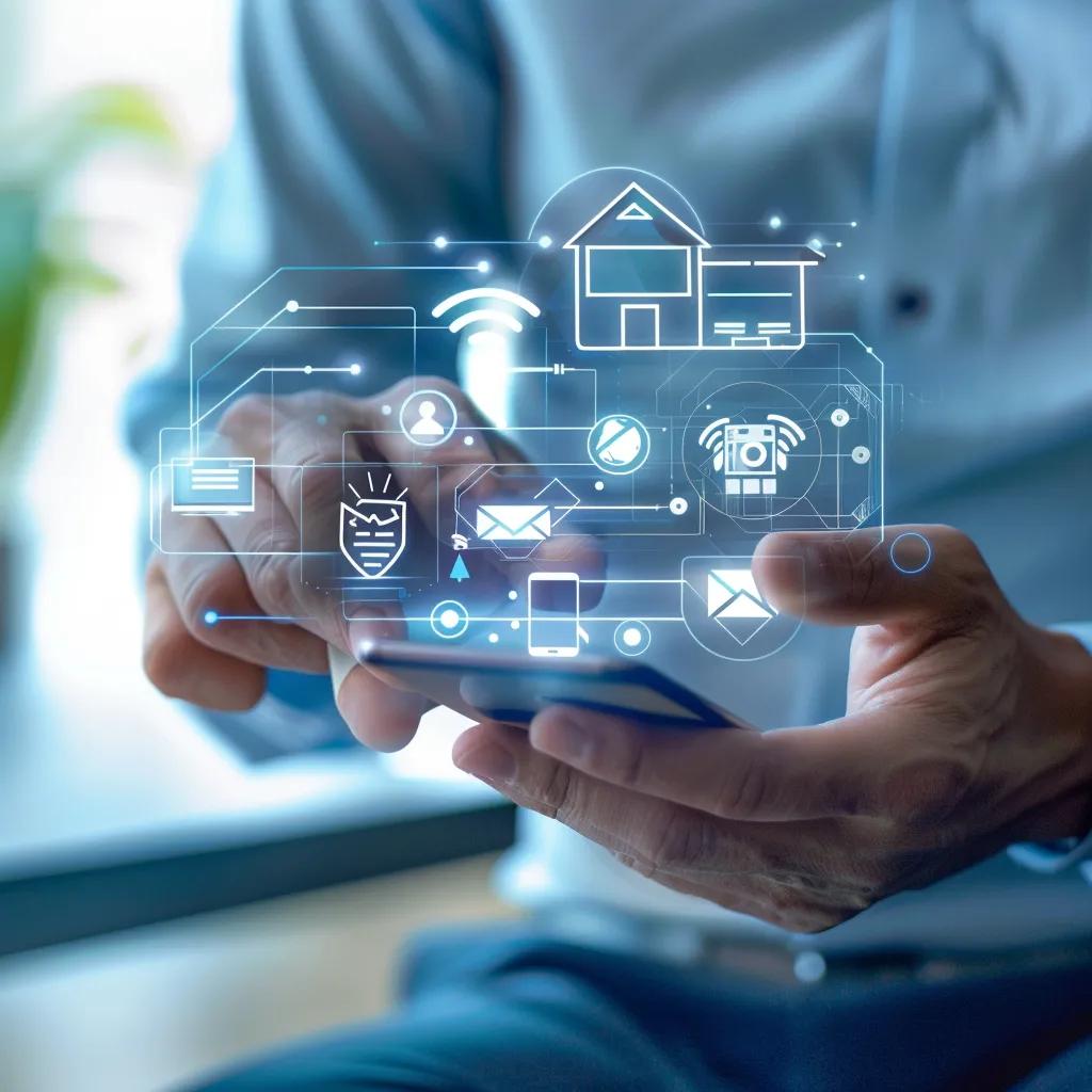 Agent using a smartphone to manage Lofty Smart Plans and follow-up tasks