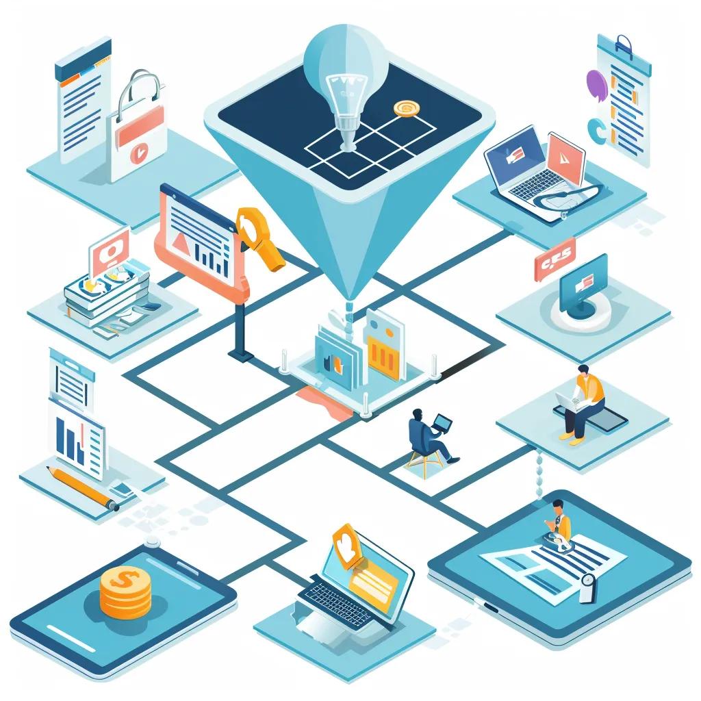 Flowchart Showing The Lead Generation Steps In B2B Content Syndication