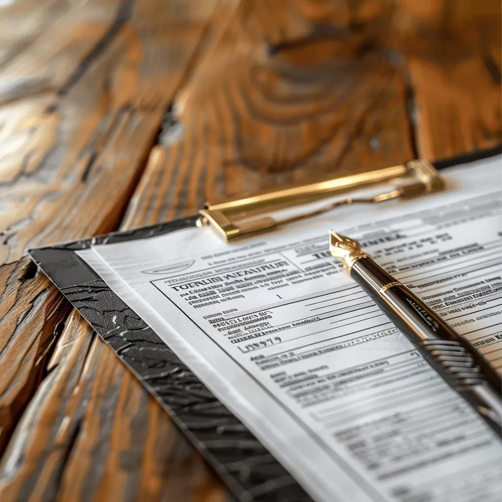 Contractor license and insurance certificate on a desk—symbols of trust and professionalism