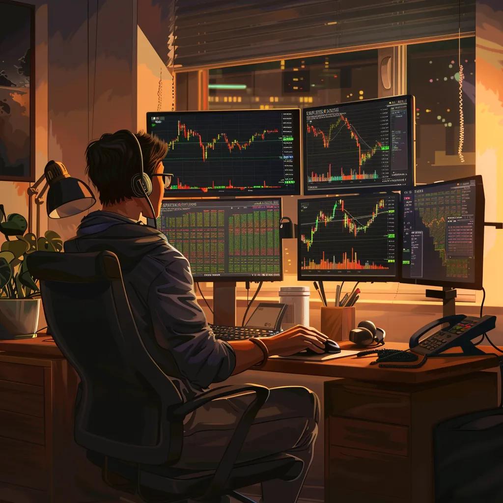 Trader testing pattern‑based strategies in a professional workspace