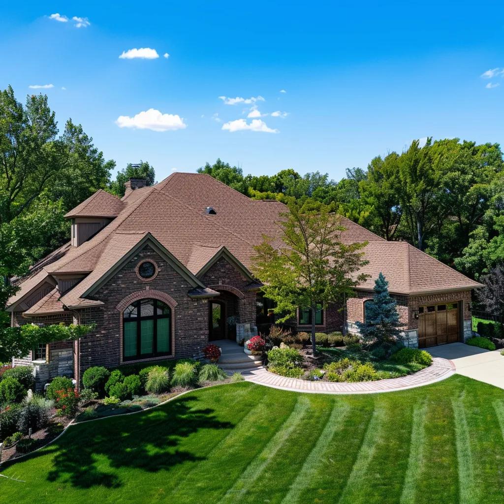 Residential roof replacement in Kansas City showing quality workmanship and a secure home