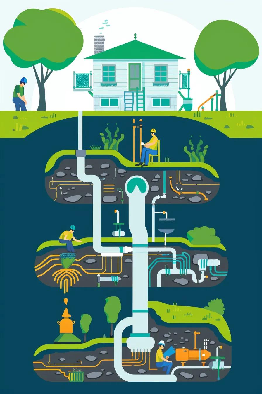 Infographic-style visual showing cost savings, compliance and uptime benefits from septic inspections