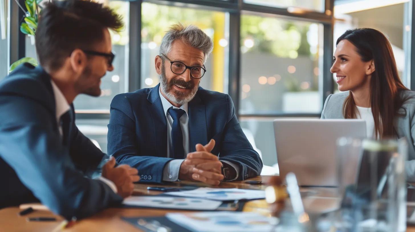 investors meeting a lawyer