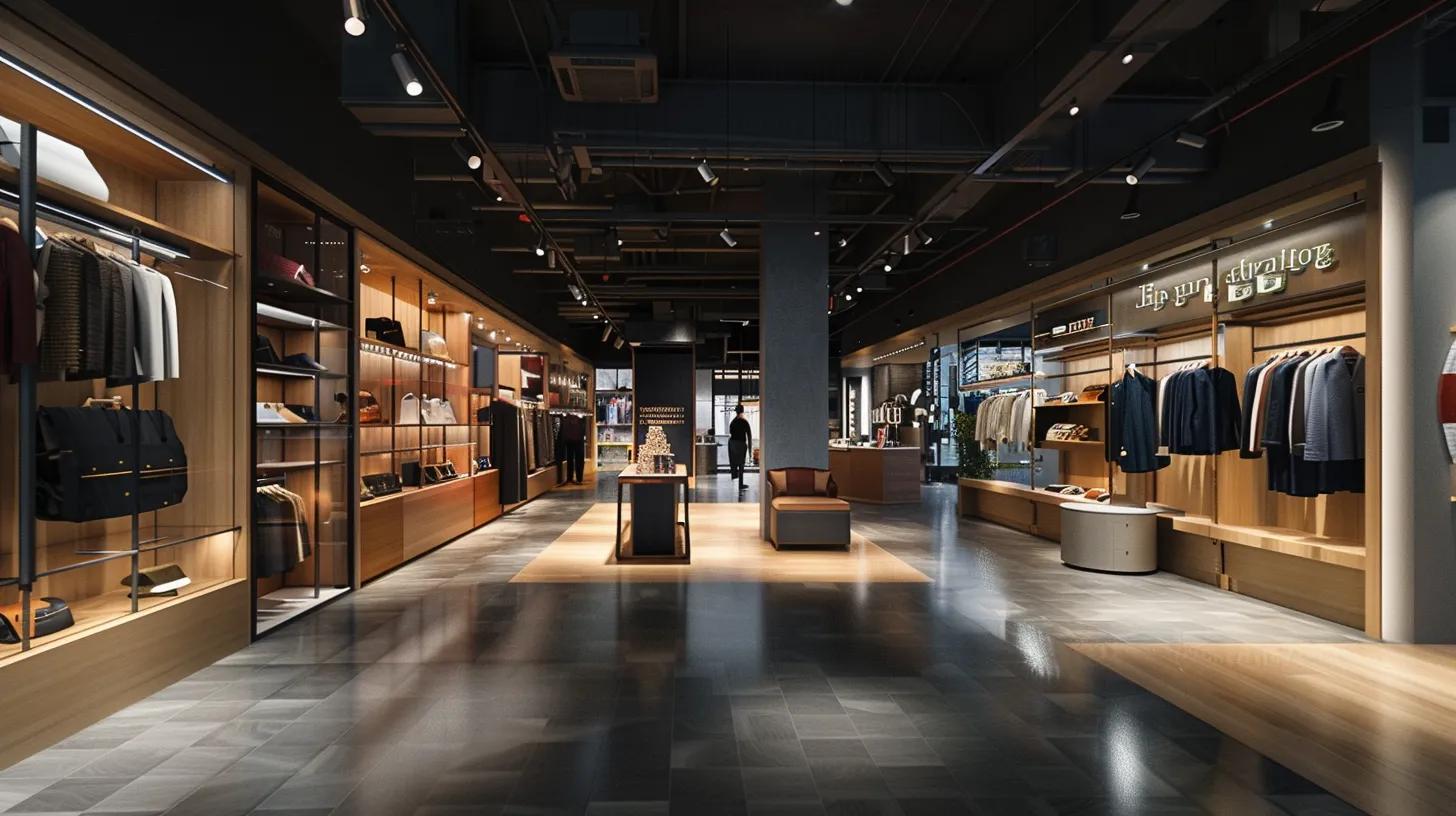 Retail environment with specialty lighting enhancing customer experience and engagement