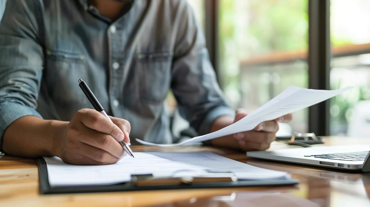 Homeowner reviewing a successful insurance settlement document