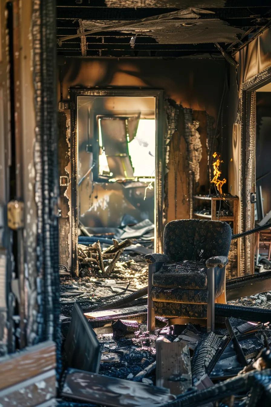 Documenting fire damage to maximize insurance payout