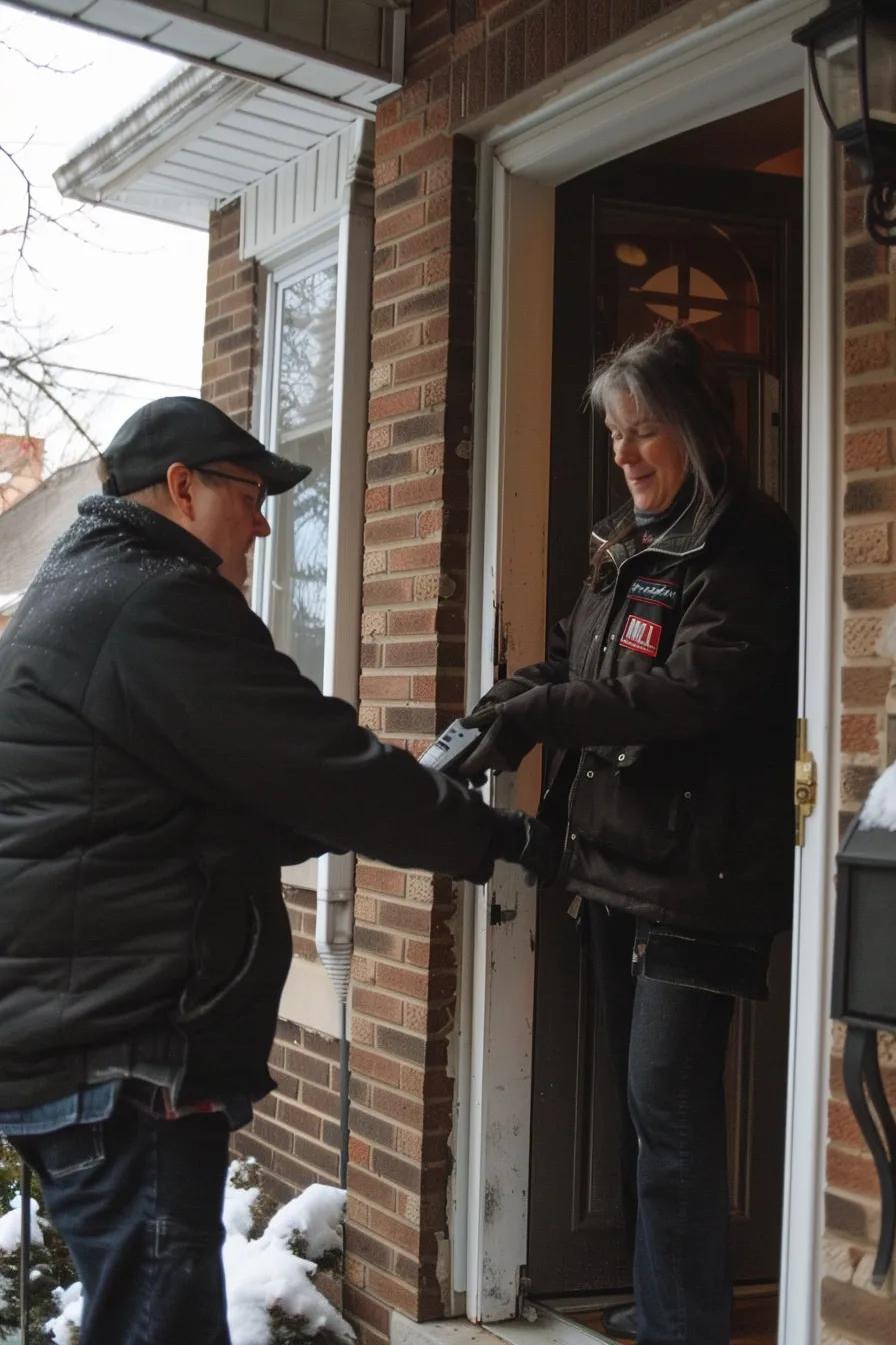 MTL Door PRO locksmith assisting a homeowner during an emergency lockout