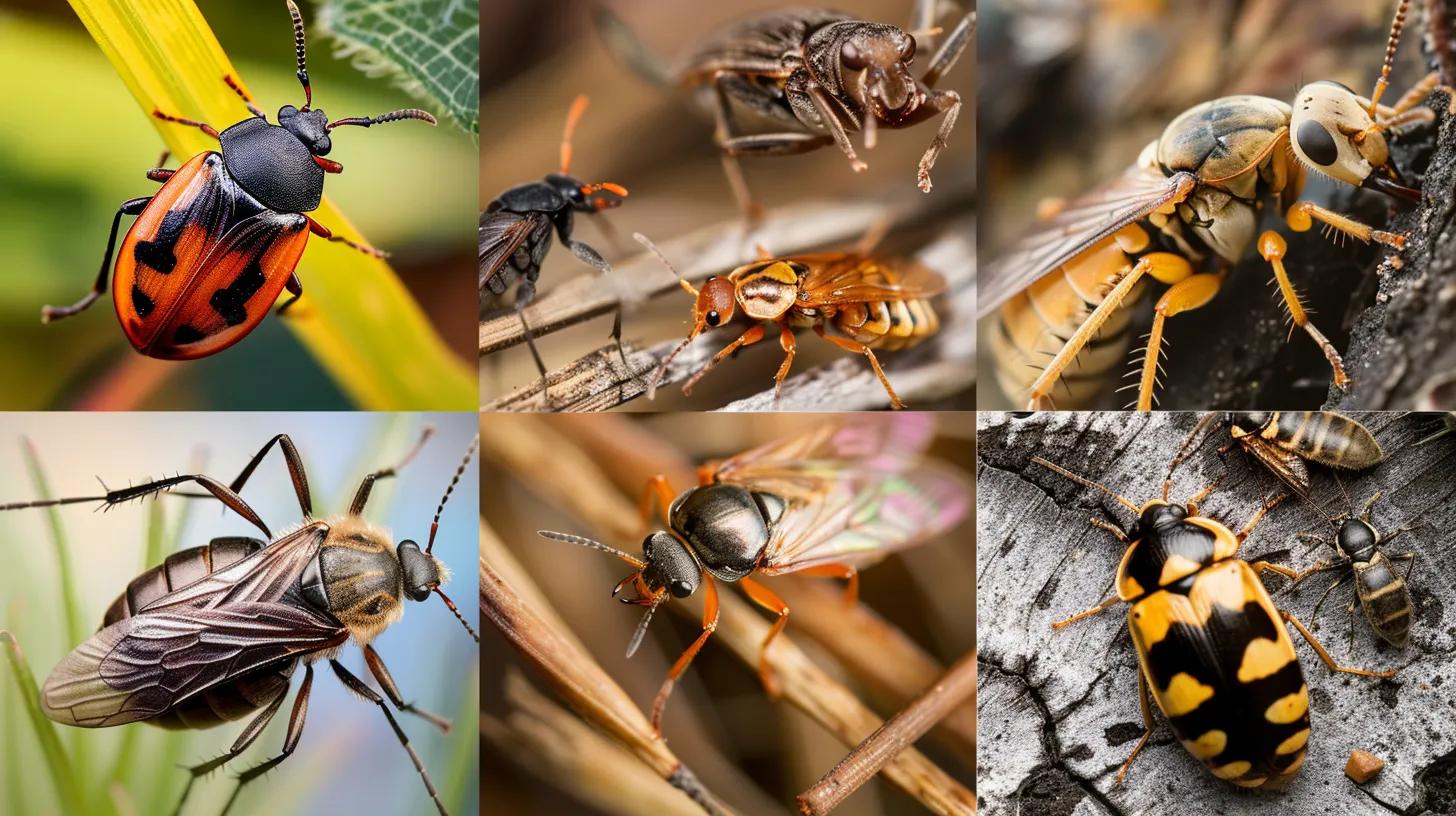 collage of common residential pests