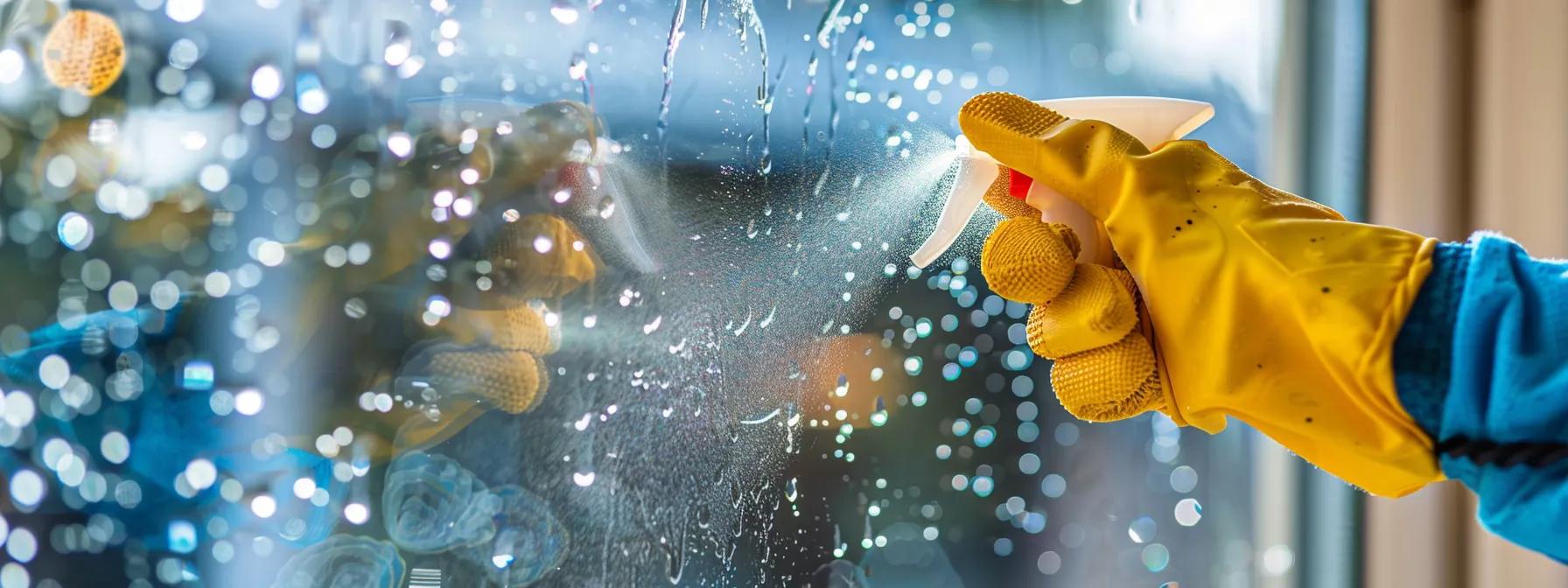 Window cleaner restoring sparkle to home windows