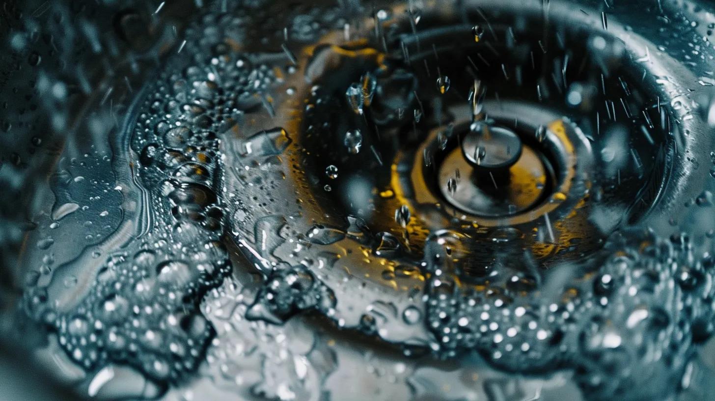 sink with slow drainage sink with slow drainage