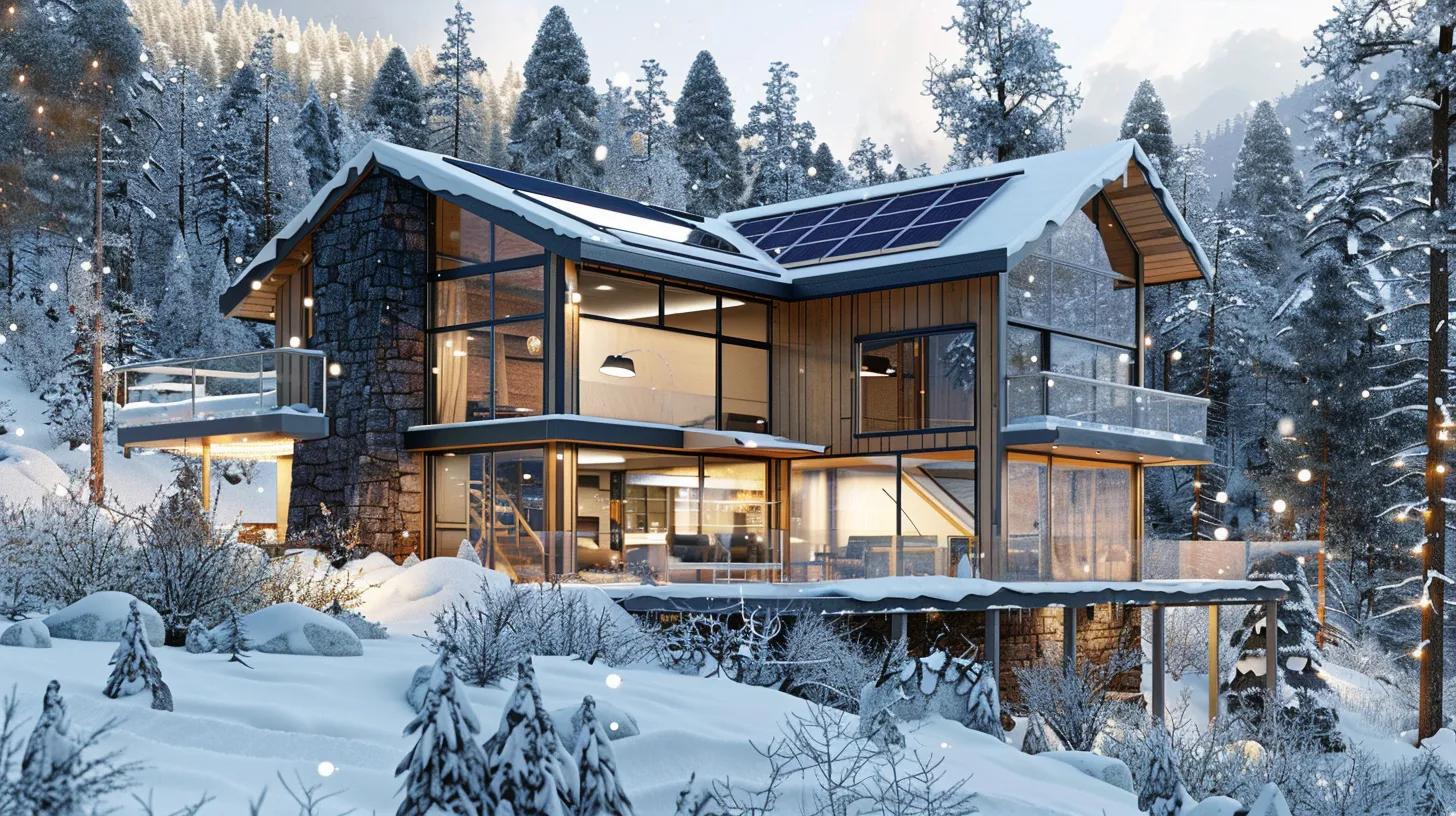 Energy-efficient features in mountain modern homes in Colorado