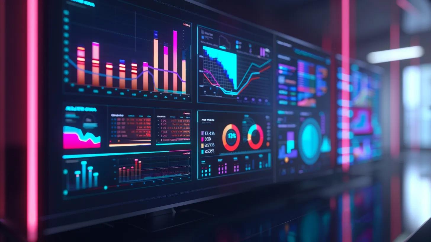 Digital dashboard showcasing Blended ROAS across marketing channels