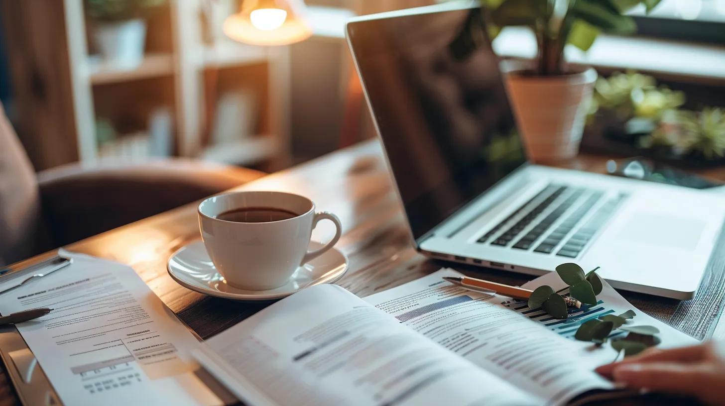 Small business owner reviewing financial documents, highlighting the importance of business credit scores