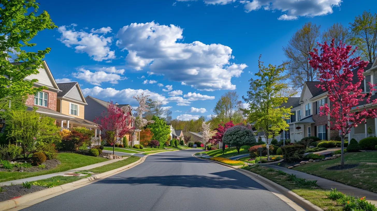 Charming Loudoun County neighborhood with well‑kept homes and gardens