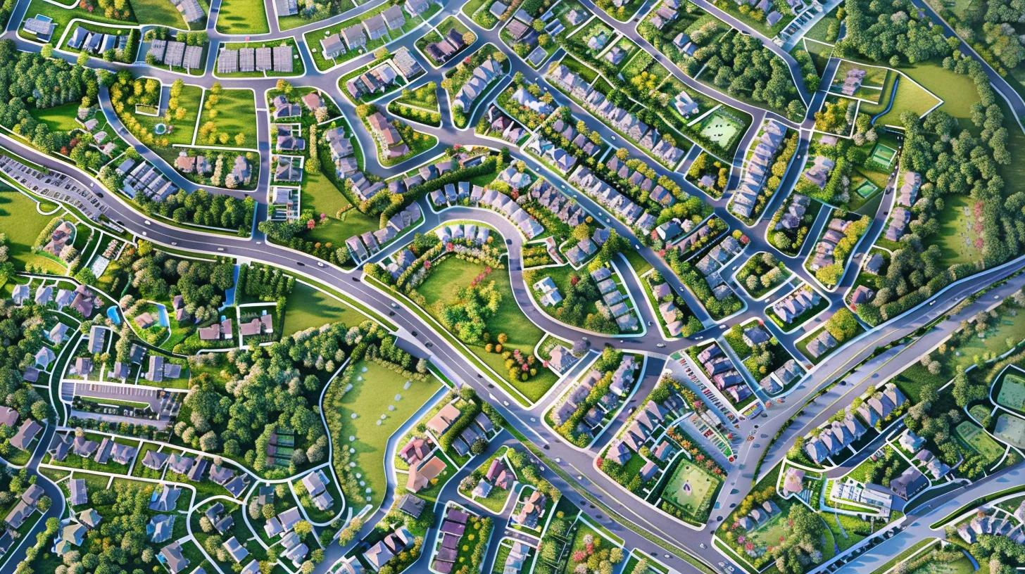Loudoun County zoning map showing urban growth and land-use patterns