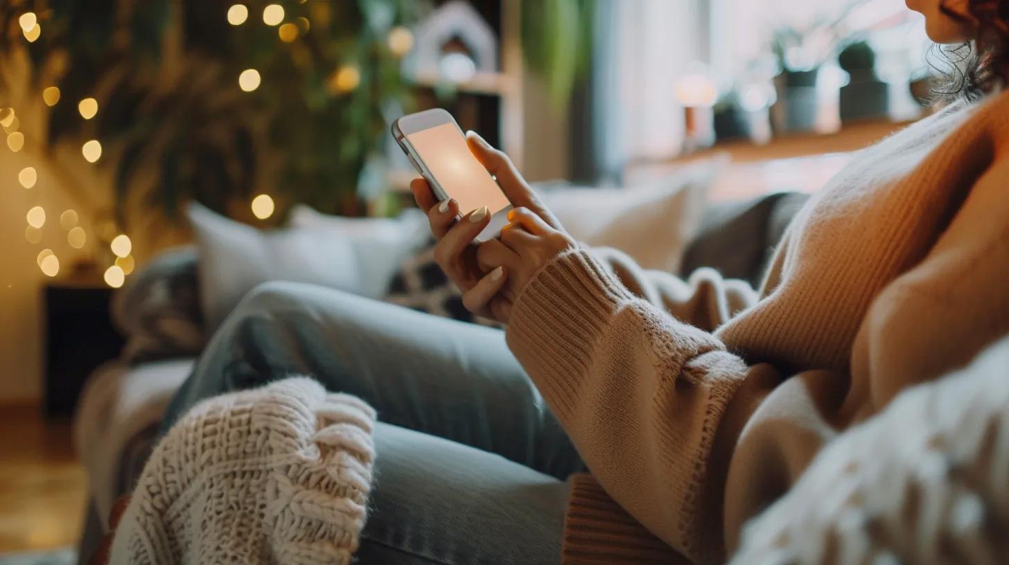 Person checking their credit score on a smartphone to track changes