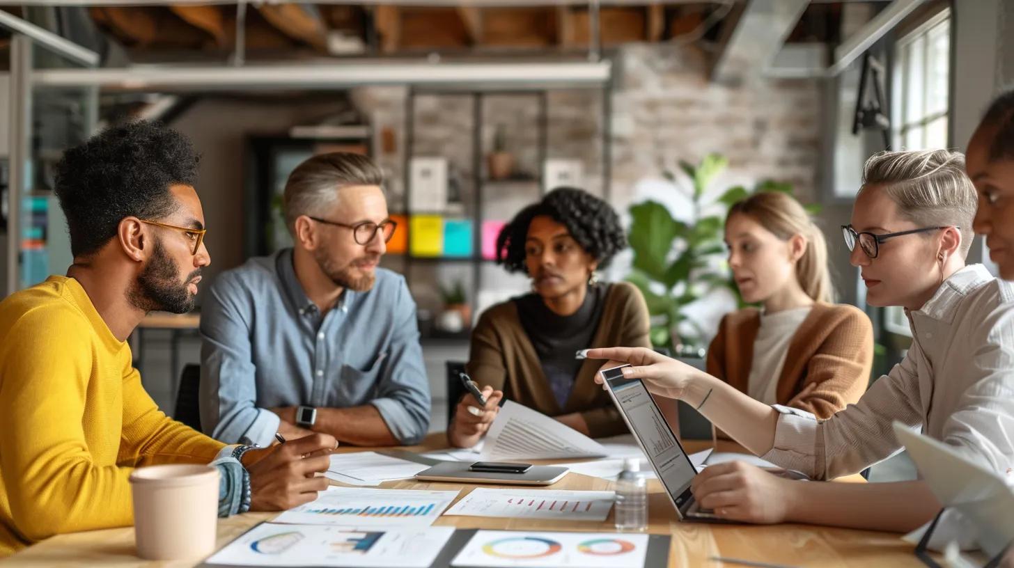 Homebuyers consulting with a mortgage advisor about loan options