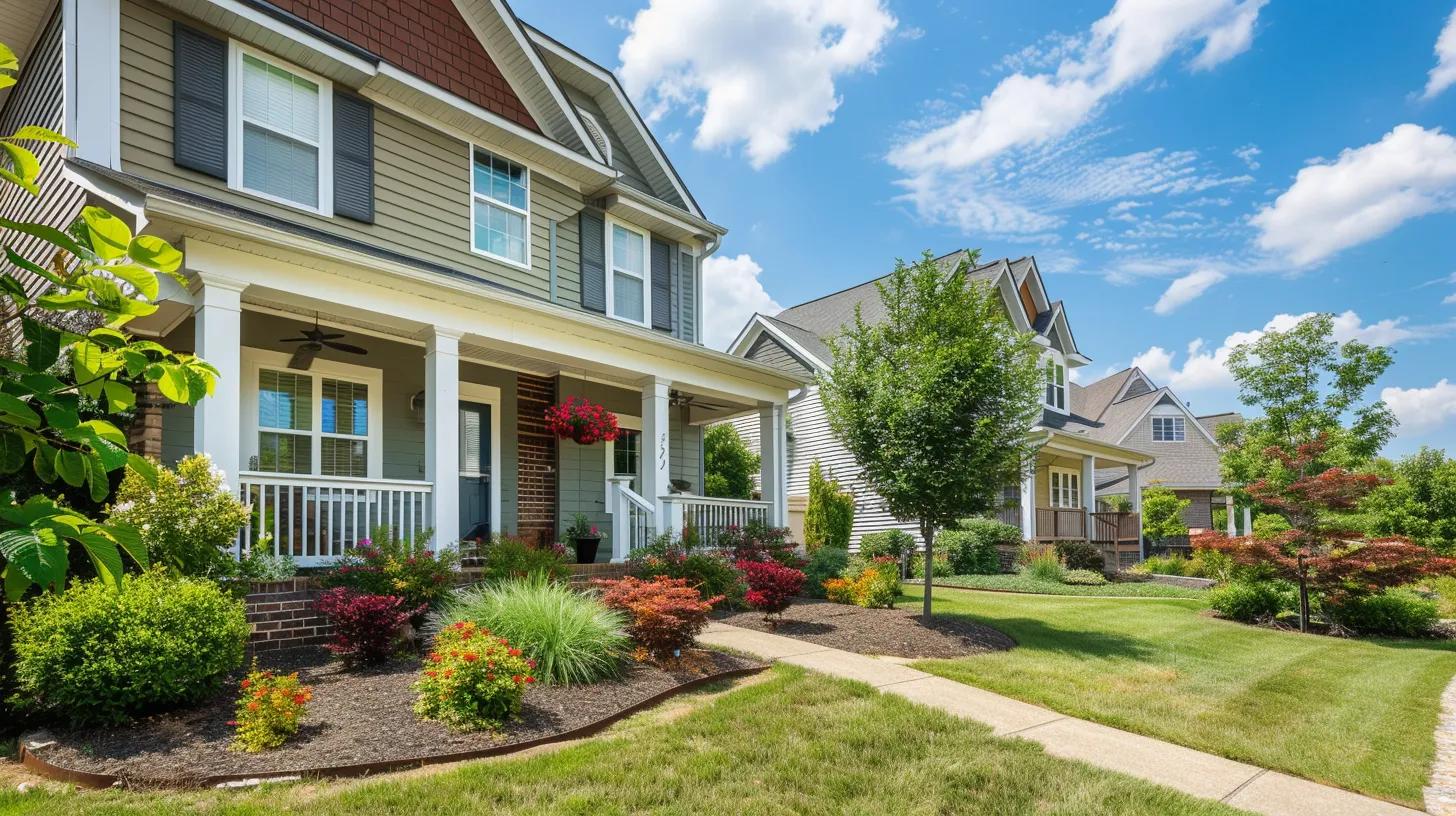 Charming rental property in Northern Virginia with inviting exterior and lush landscaping