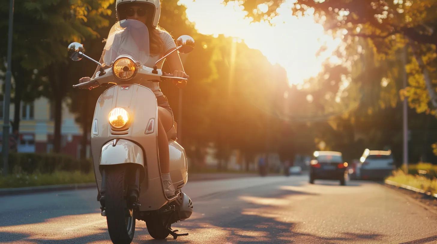 gas scooters for beginners with safety gears