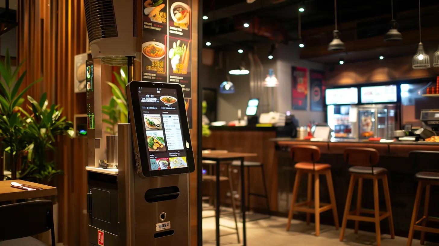 self order kiosk in restaurant