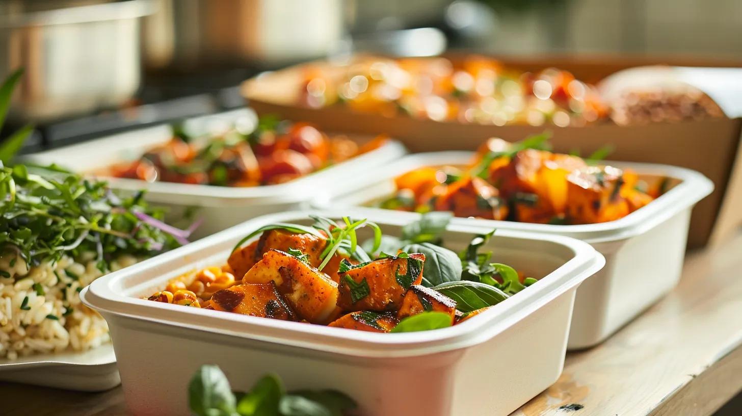 delicious prepared gourmet meals using the chef nourish logo on packaging
