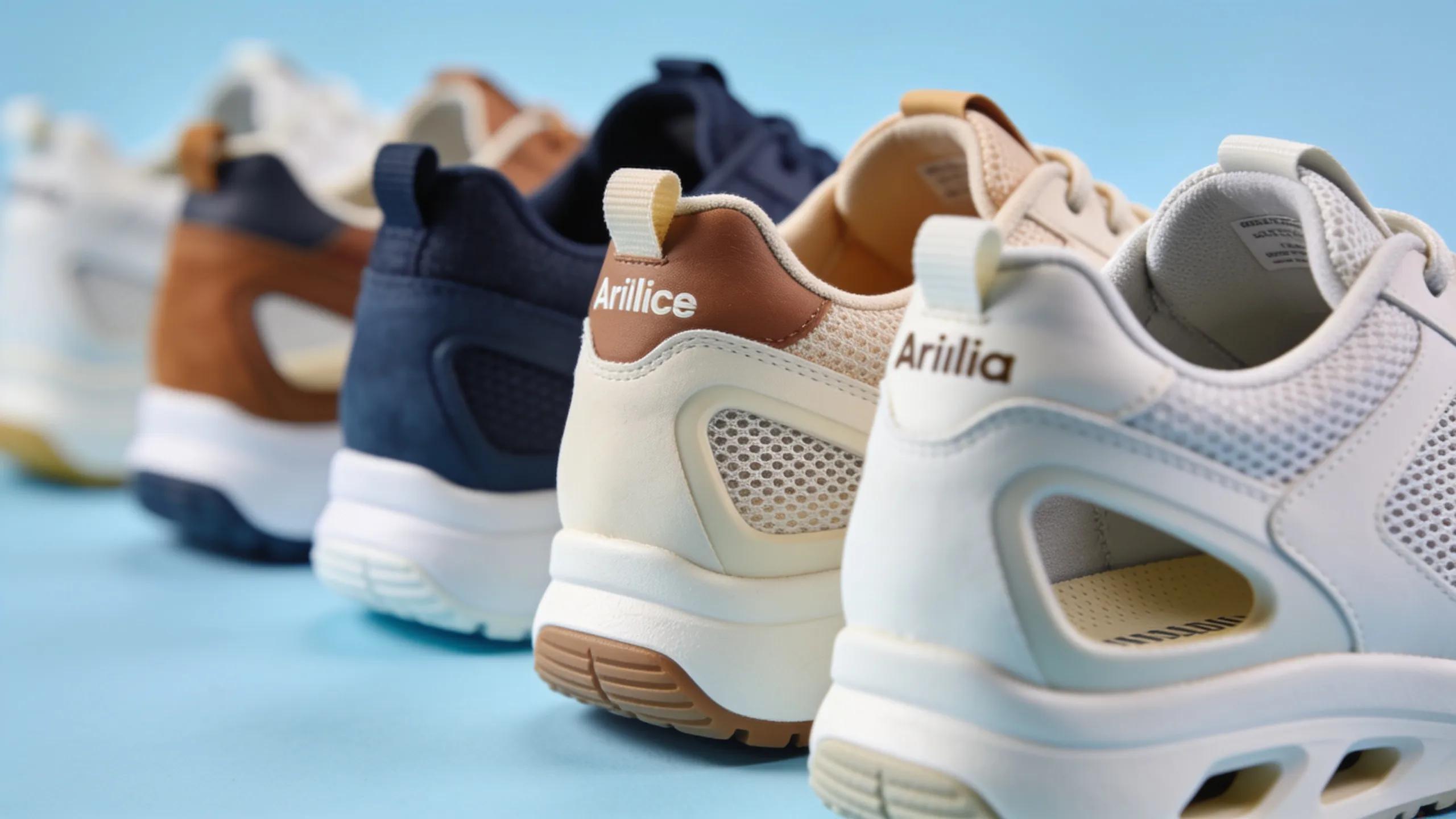 Display of reputable brands offering arthritis-friendly shoes for comfort and support