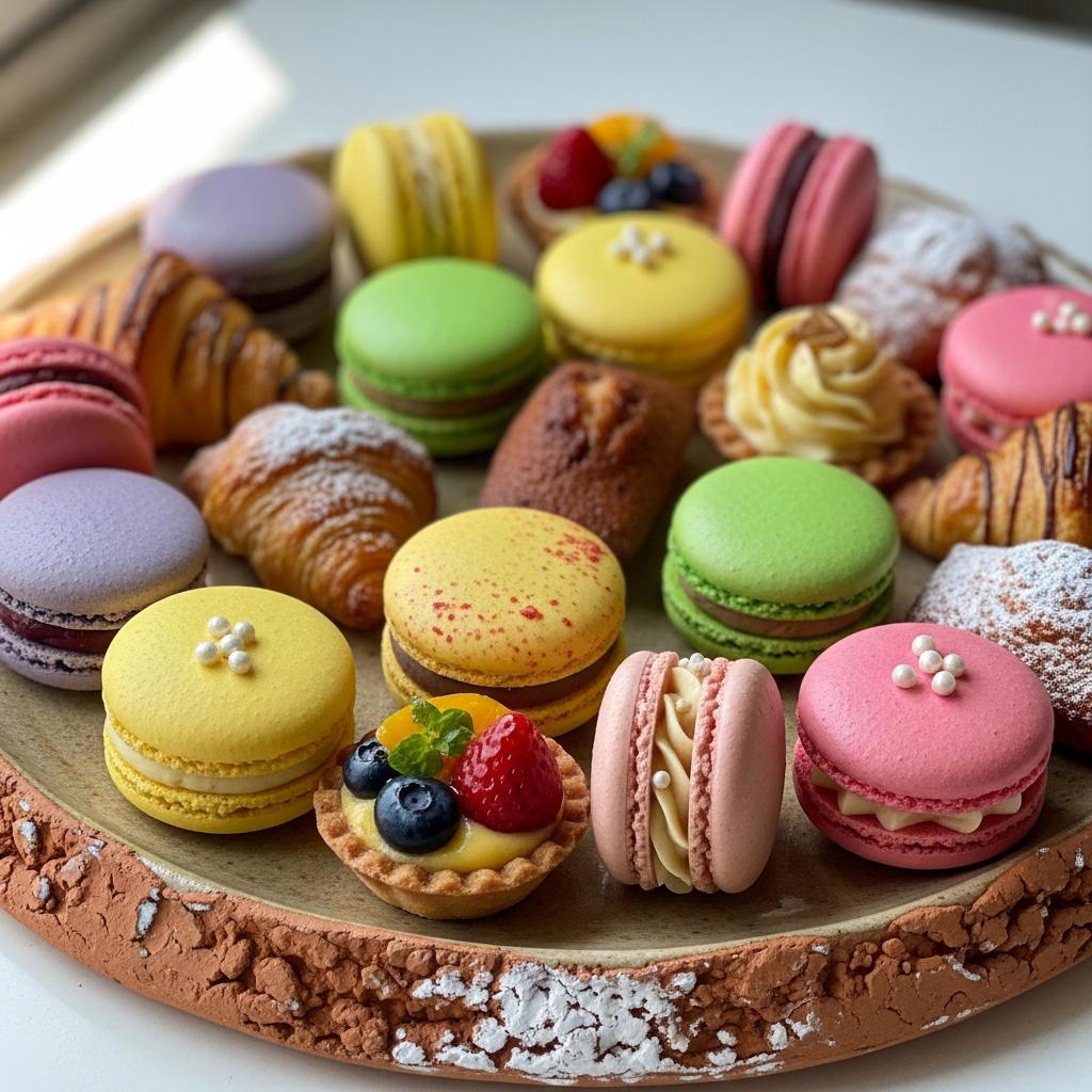 Irresistible Pastries and Macarons