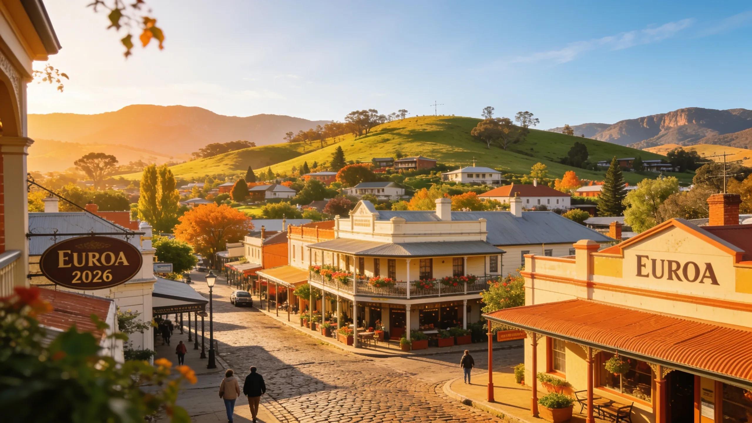 Scenic view of Euroa highlighting diverse accommodation options