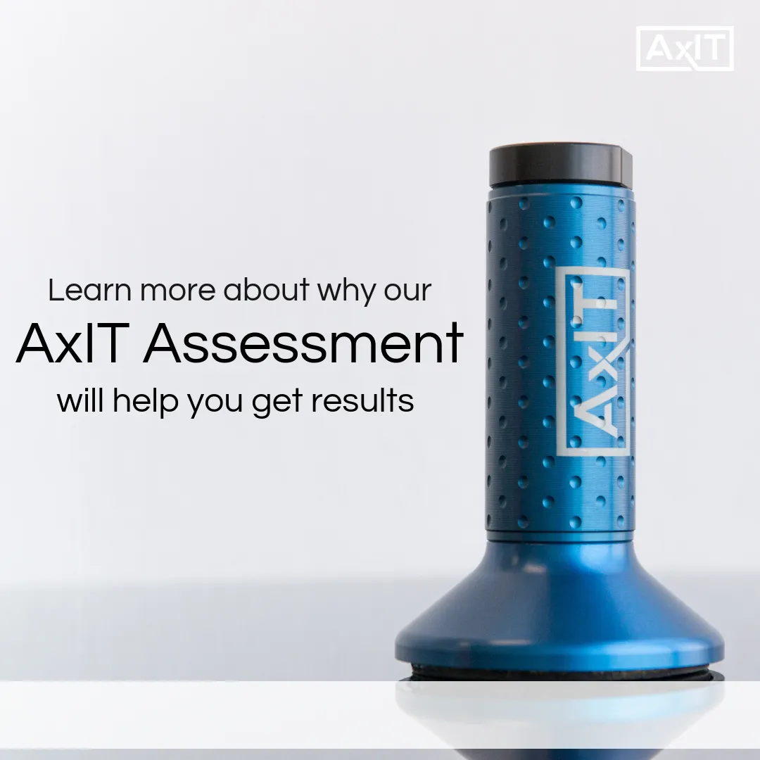 AxIT handheld dynamometer used for isolated muscle group strength testing at Fortify Fitness