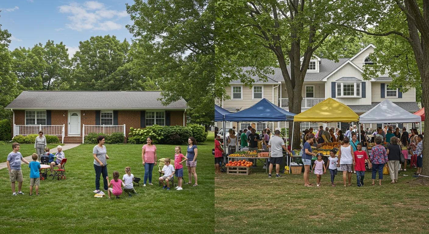 Contrasting suburban neighborhoods of Delran and Mount Laurel, showcasing differences in community vibe and demographics Contrasting suburban neighborhoods of Delran and Mount Laurel, showcasing differences in community vibe and demographics