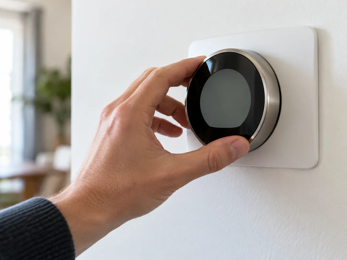Setting the thermostat to heat mode