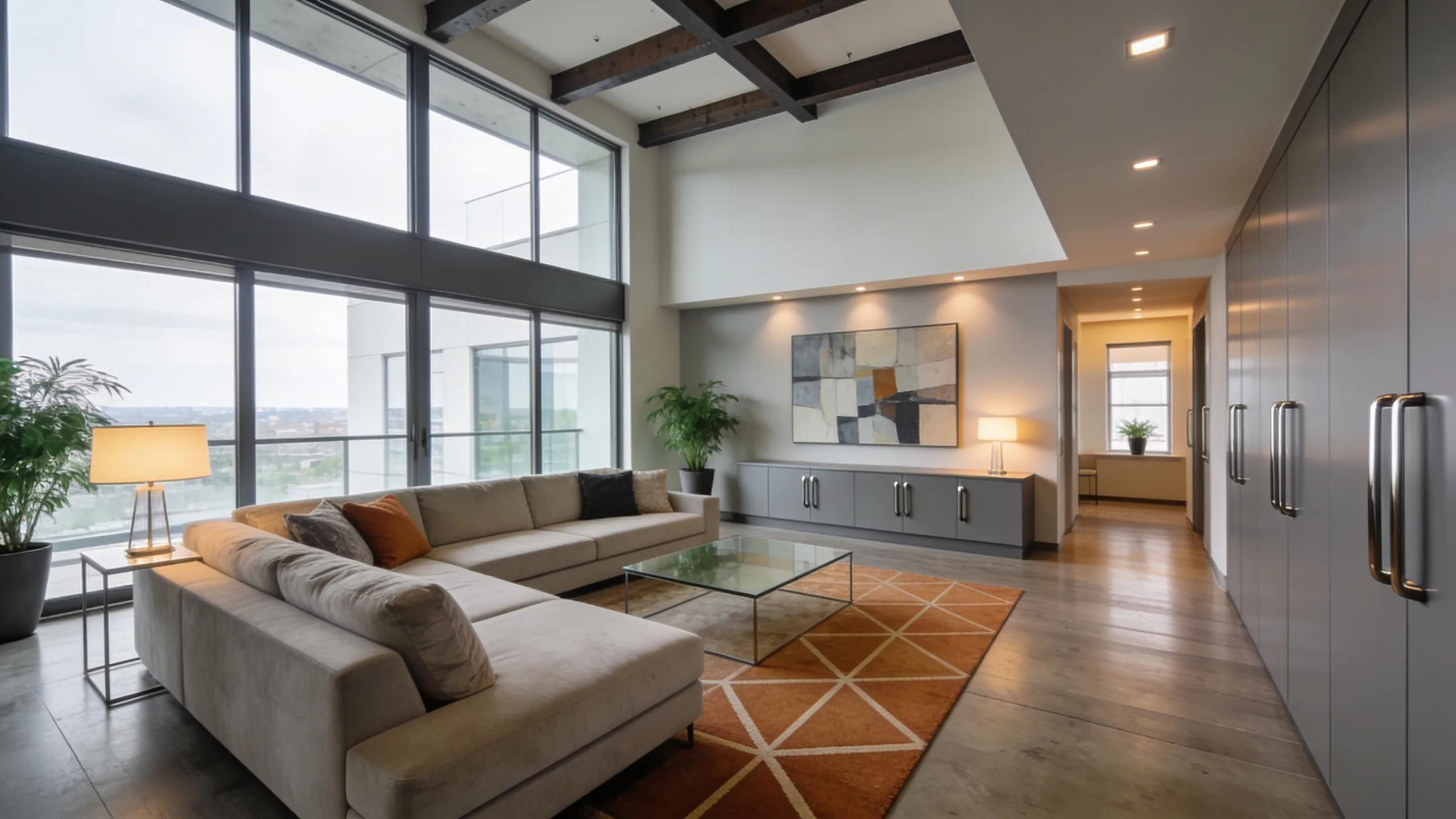 Interior view of a multifamily unit showcasing living area and fixtures in excellent condition Interior view of a multifamily unit showcasing living area and fixtures in excellent condition