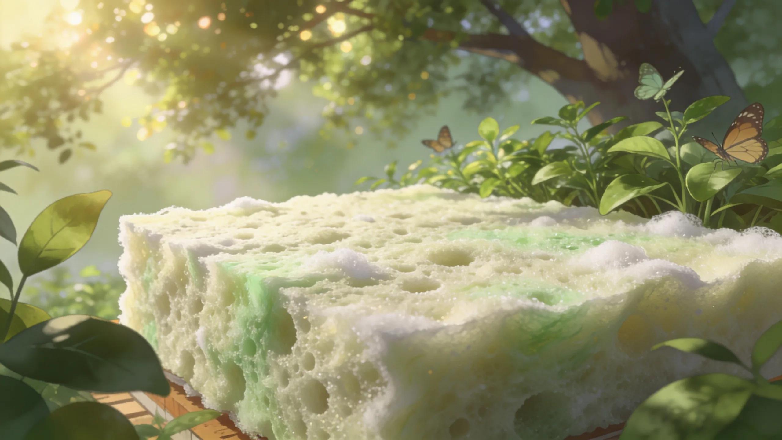 Eco-friendly spray foam insulation with natural greenery, depicting sustainability and energy conservation