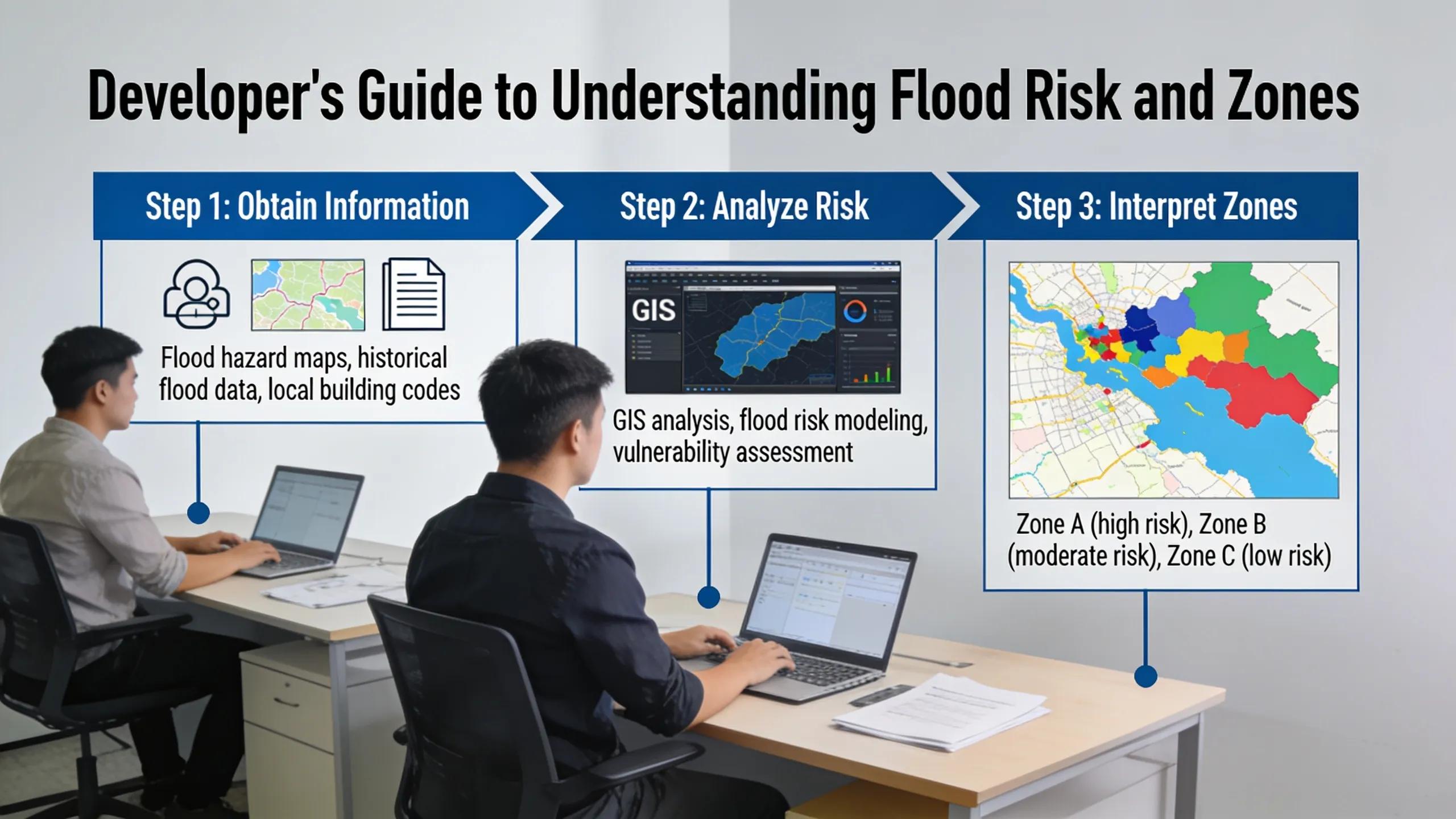 Developers should first obtain the information needed to understand the mapped flood risk and zone Developers should first obtain the information needed to understand the mapped flood risk and zone
