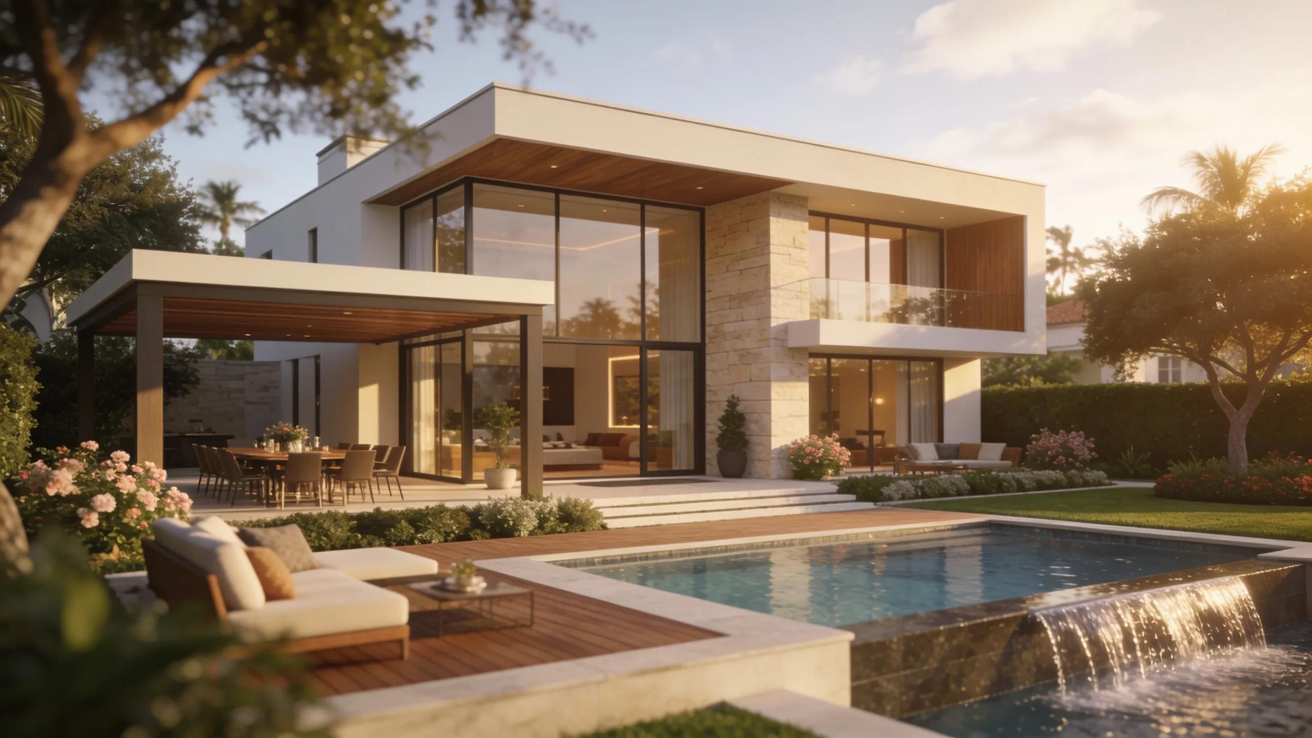 Luxury single-family home showcasing modern design and upscale amenities in Normandy Isles, representing characteristics of high-end real estate