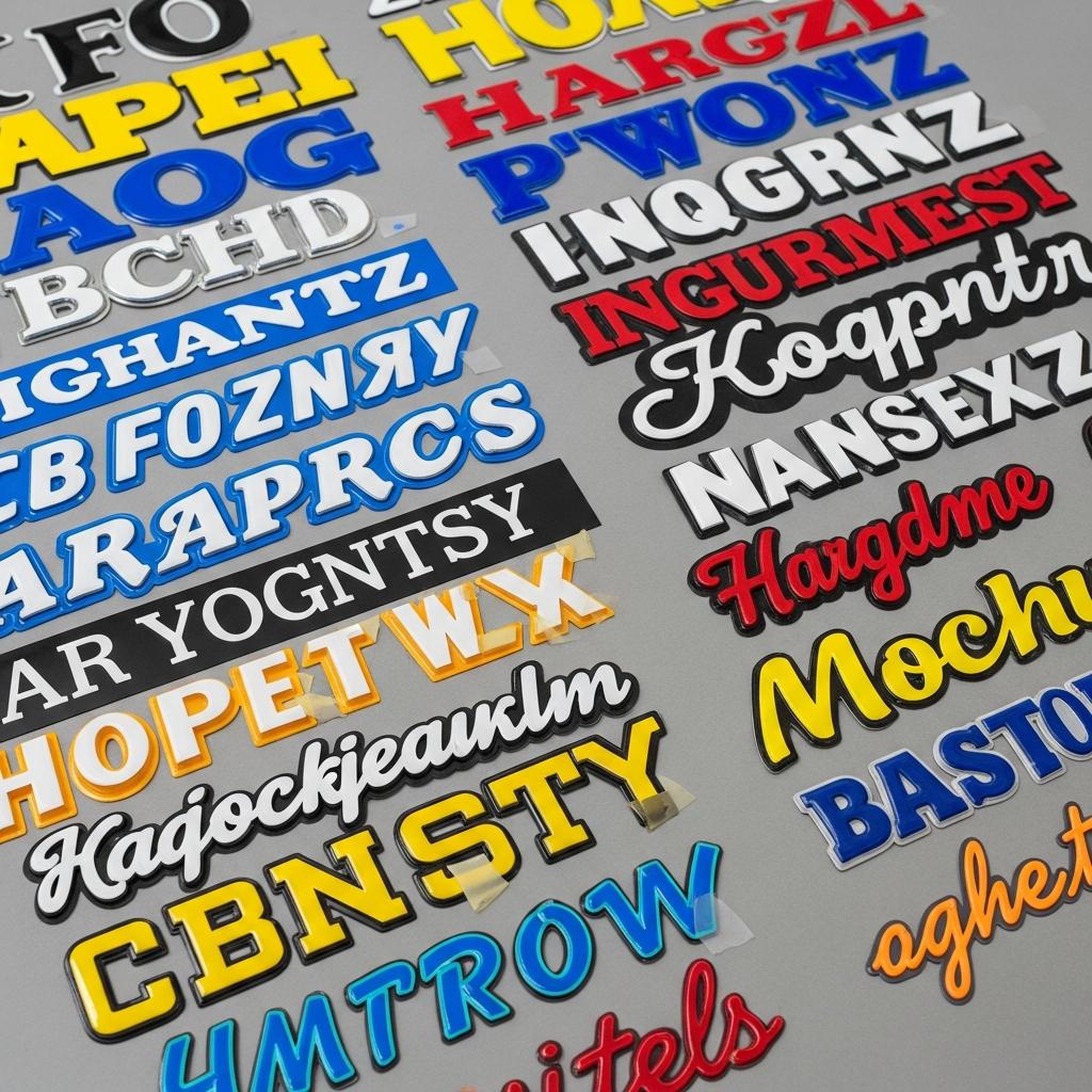 Comprehensive Vinyl Lettering Offerings