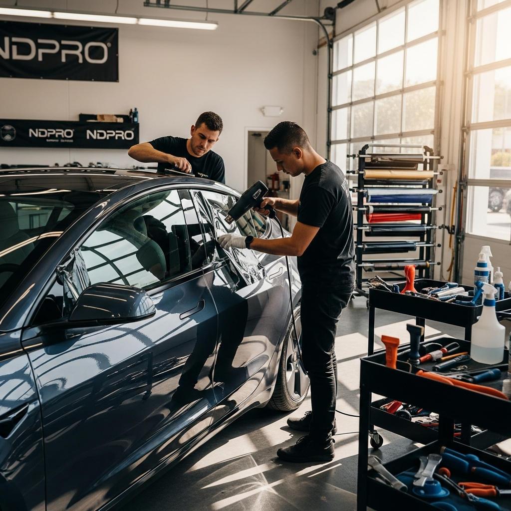 Why Opt for NDPRO for Tesla Window Tinting?
