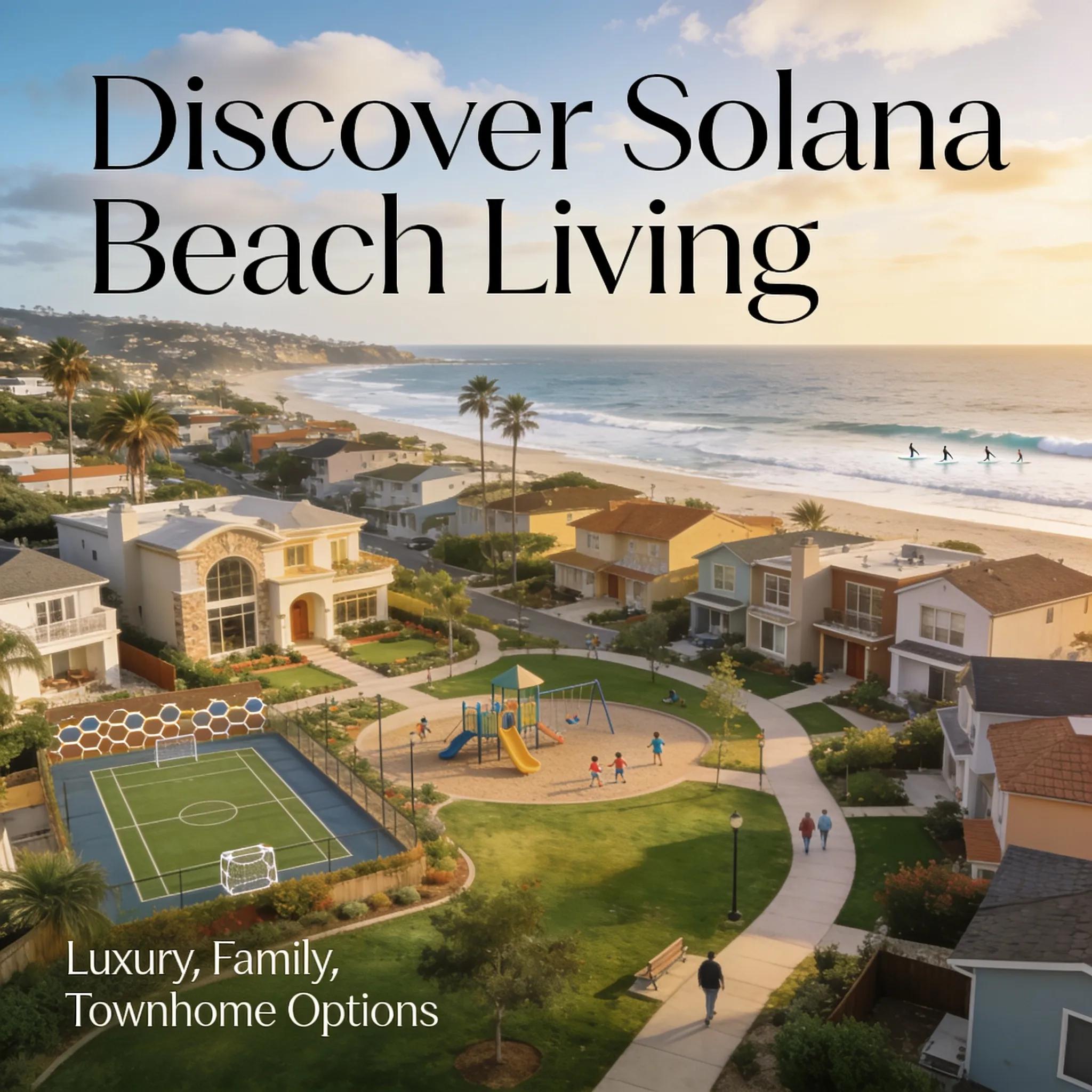 Aerial view of Solana Beach neighborhoods illustrating price differences and community character