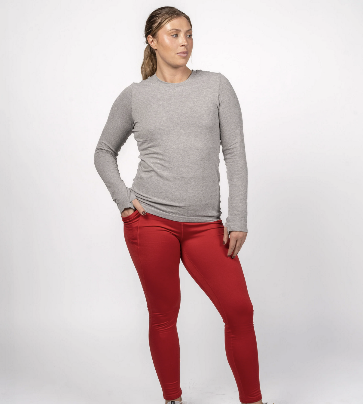 Tempo Long Sleeve - Heather Gray