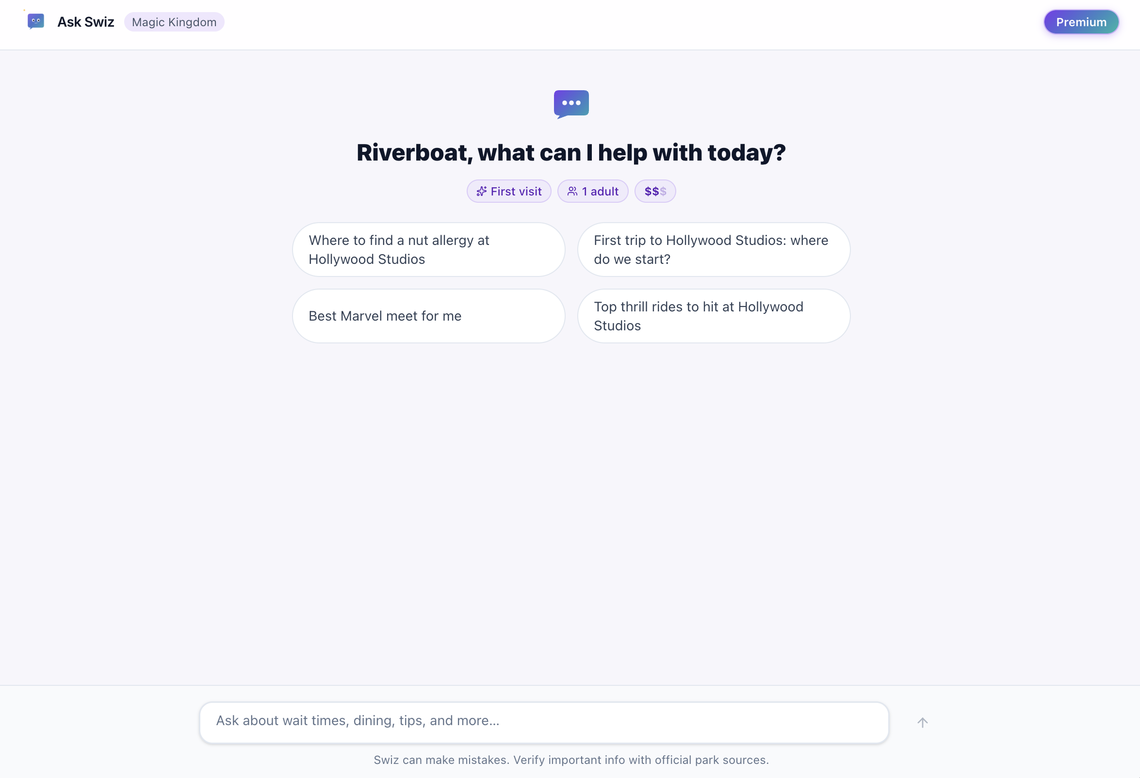 Swiz is your Disney Planning companion