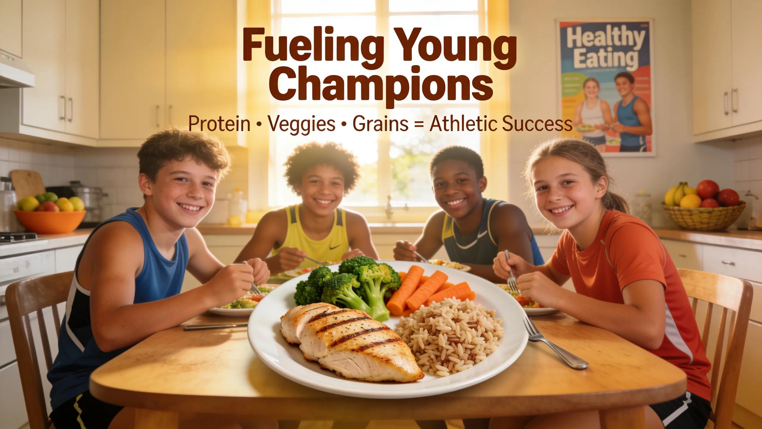 Nutritious meal for youth athletes, highlighting the importance of nutrition in athletic conditioning