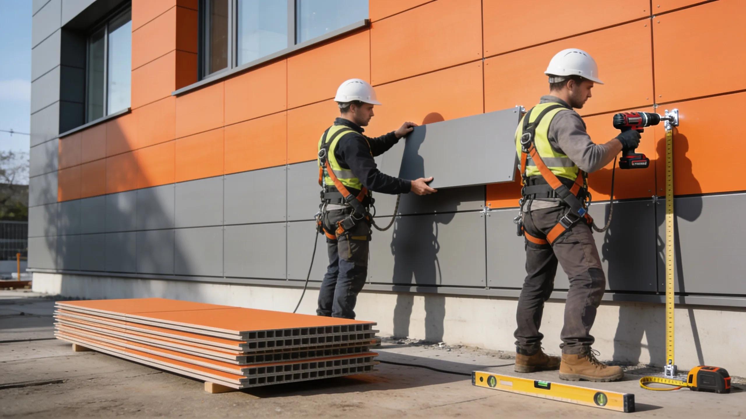 Builders using innovative methods for composite cladding installation