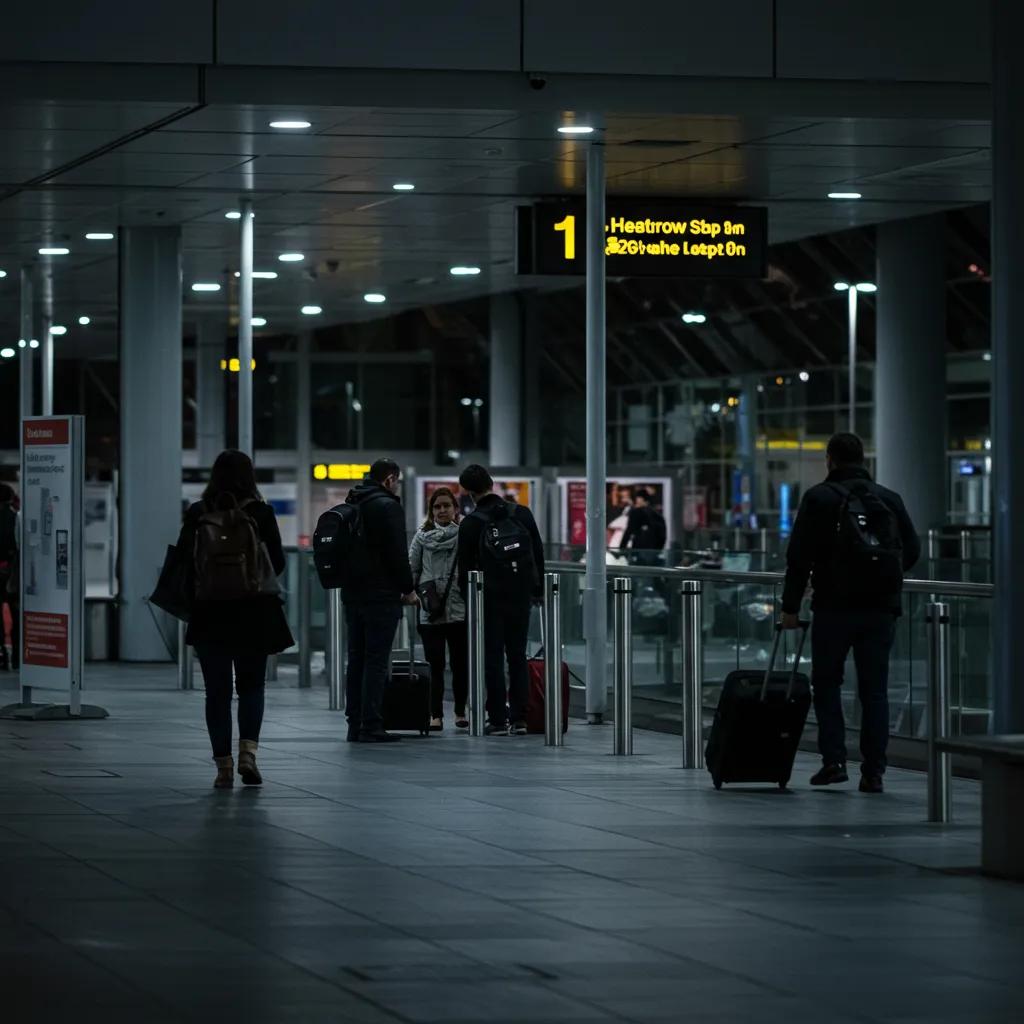 Discreet surveillance operation near Heathrow Airport — documenting movements and behaviour