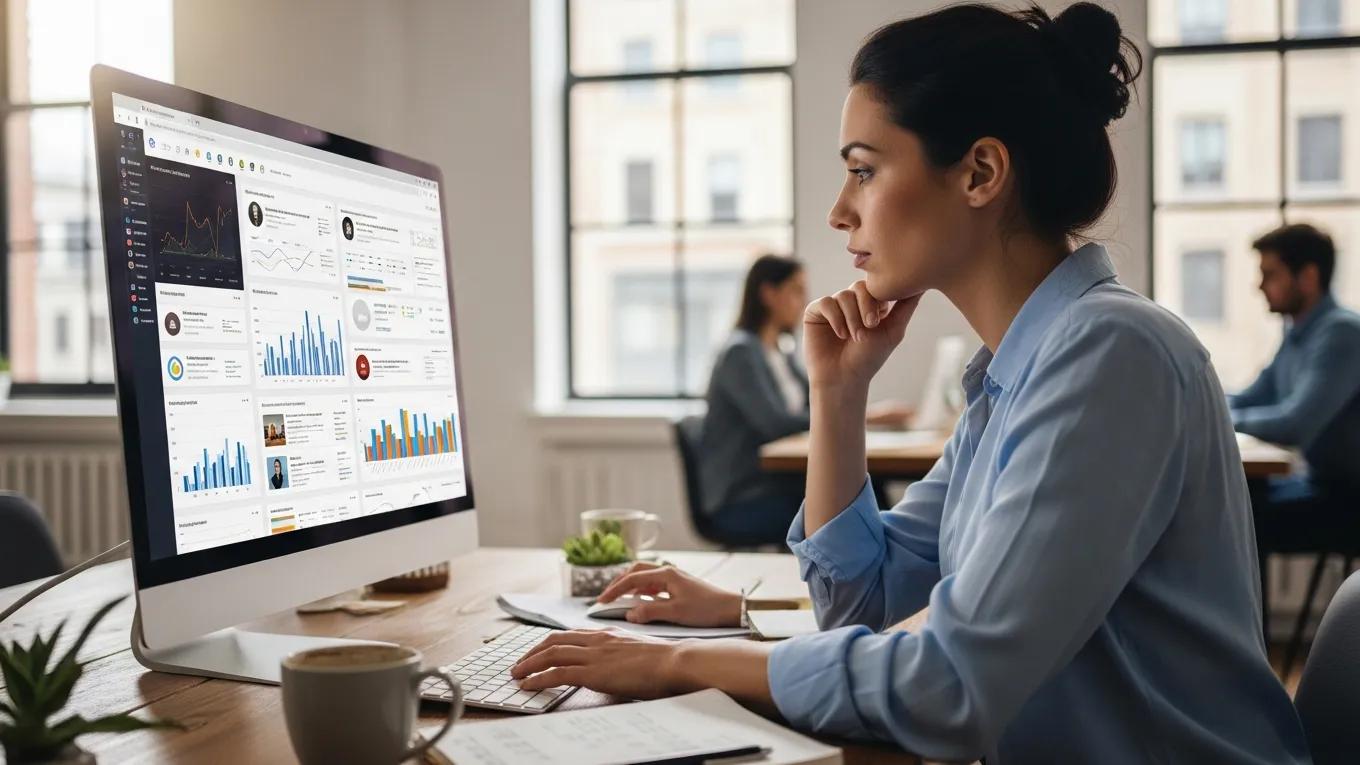 Local service business owner assessing competition in the digital landscape