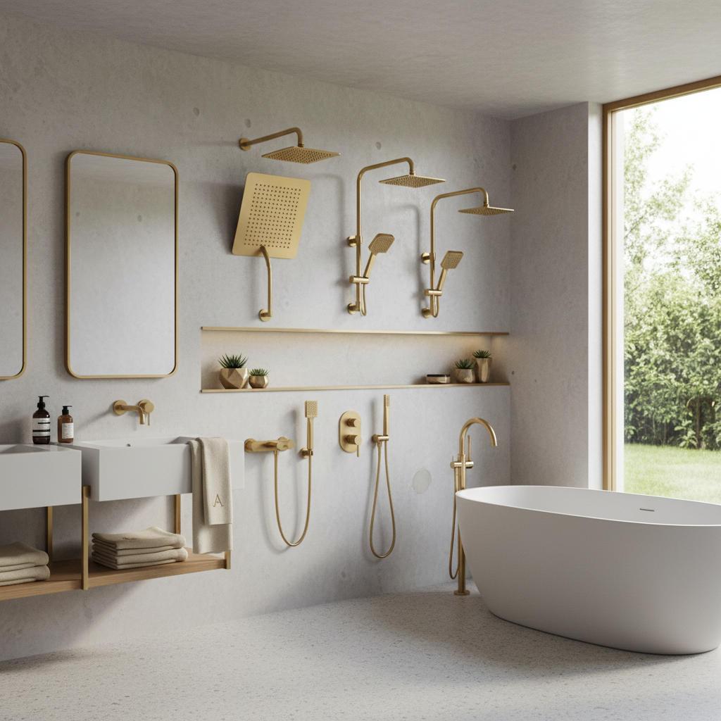 Types of Available Gold Shower Heads