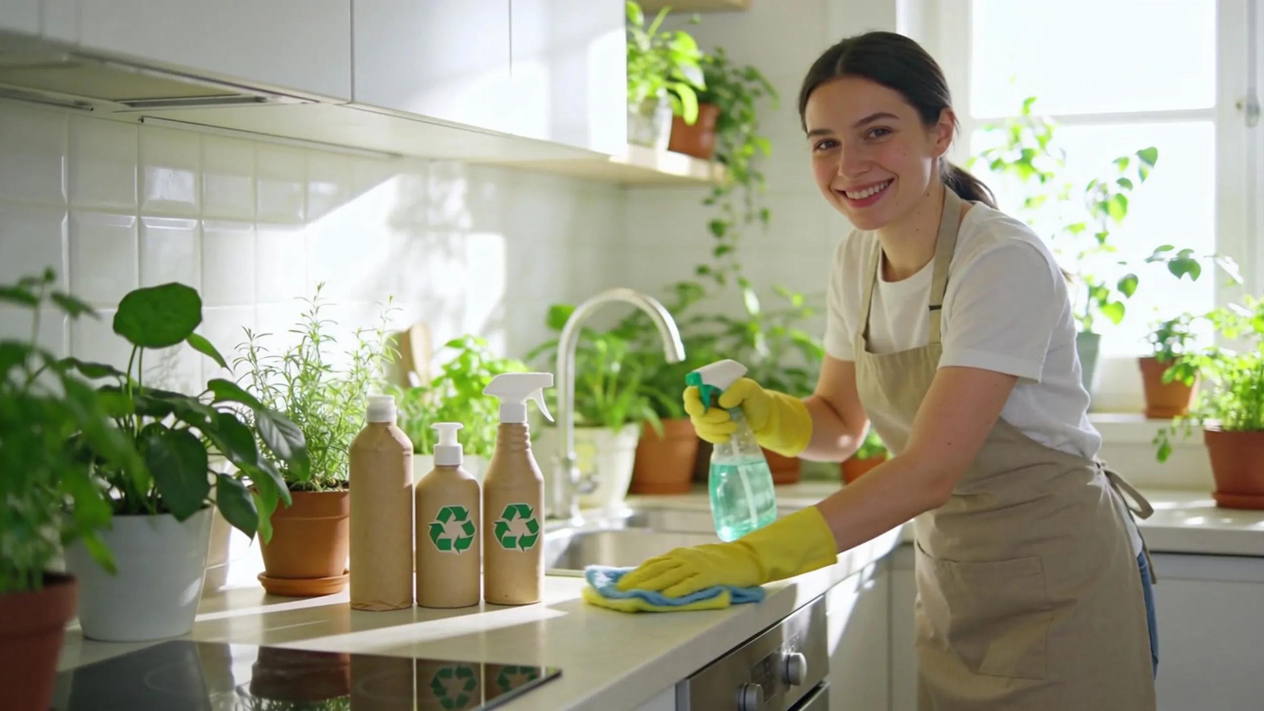 Eco-friendly maid service utilizing natural products for a healthier home environment