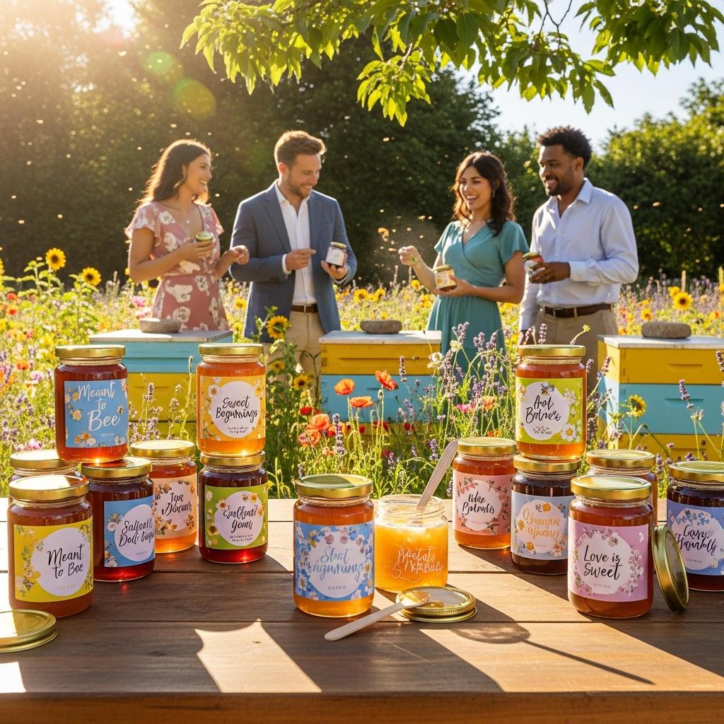 Personalized Honey Jars: The Perfect Wedding Favor