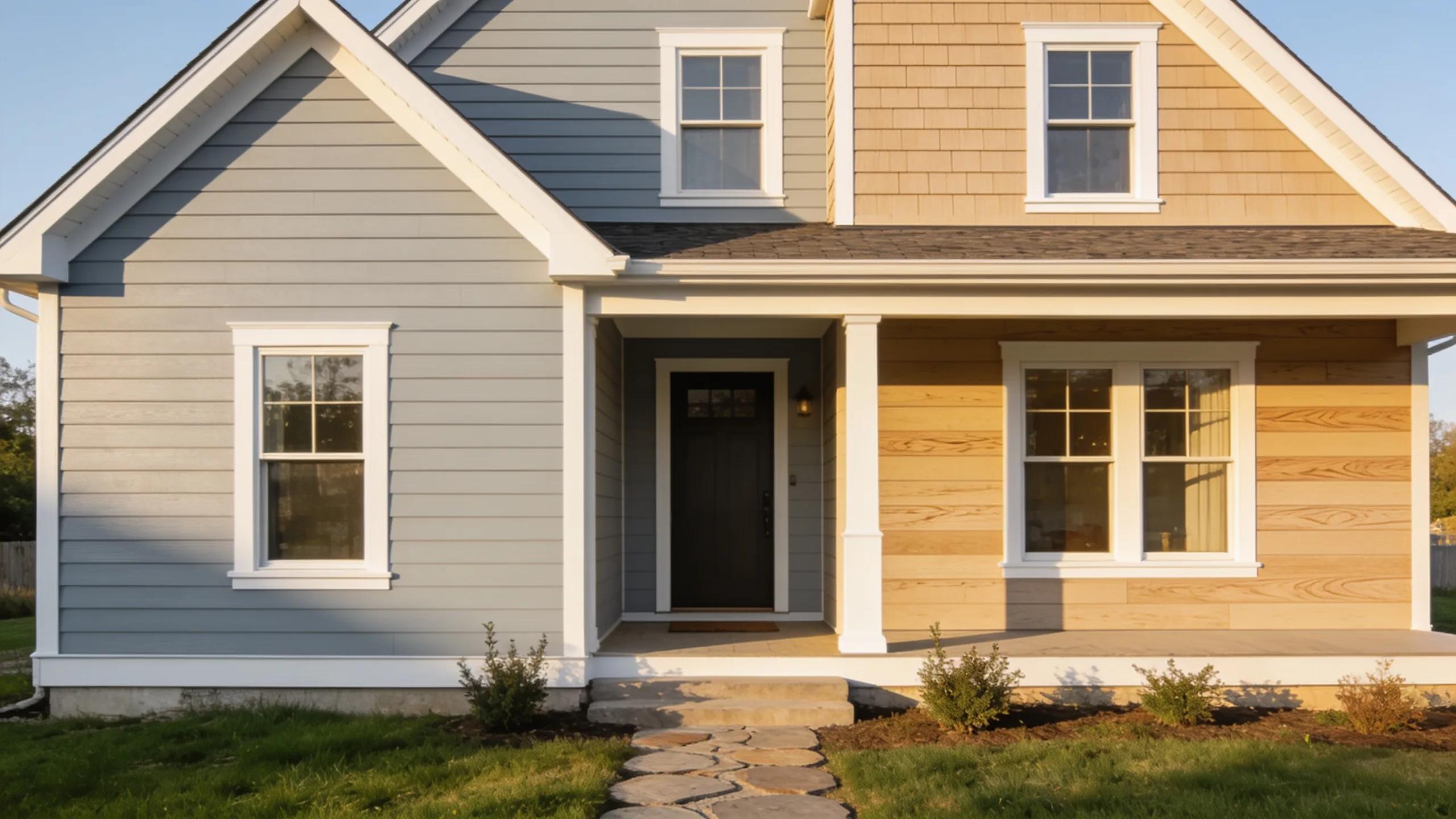 Durable home siding materials representing longevity and maintenance benefits
